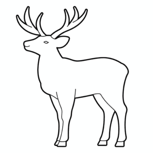 Disegno facile di alce