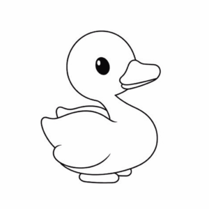 Disegno facile di anatra
