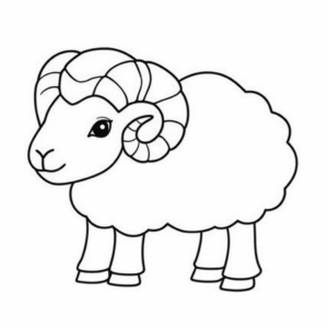 Disegno facile di ariete