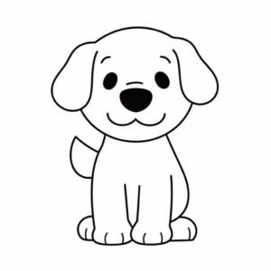 Disegno facile di cane
