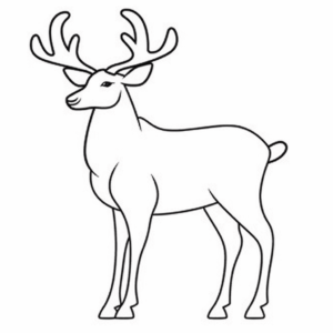 Disegno facile di caribù