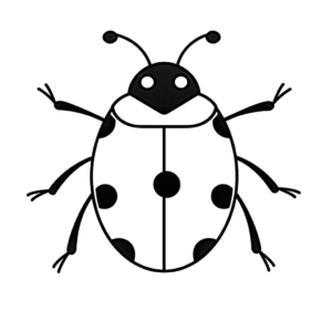 Disegno facile di coccinella