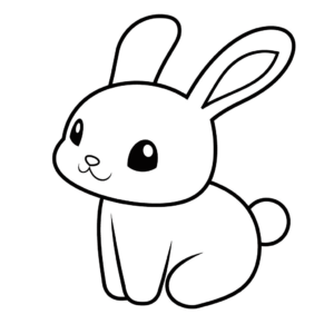 Disegno facile di coniglio