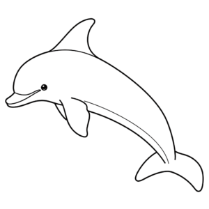 Disegno facile di delfino