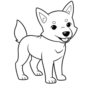 Disegno facile di dingo