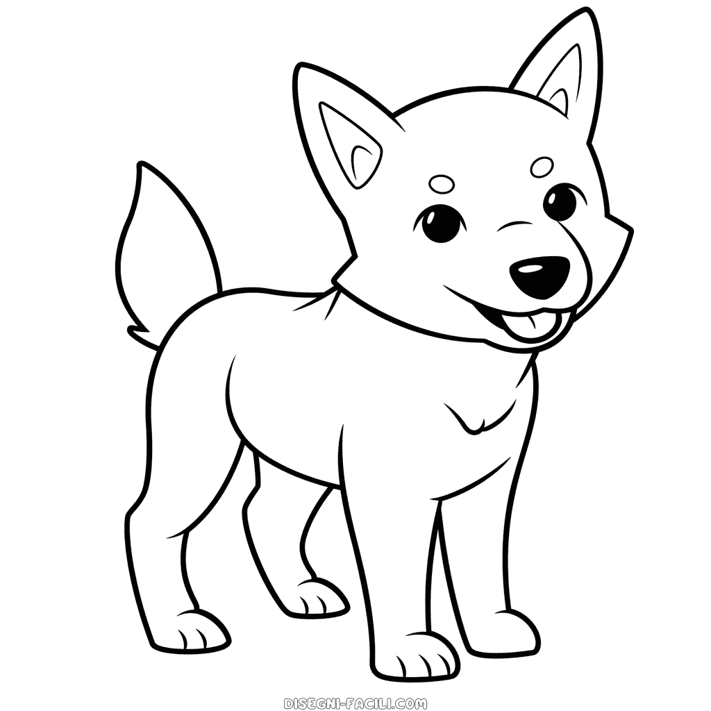 Disegno facile di dingo