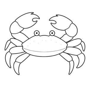Disegno facile di granchio