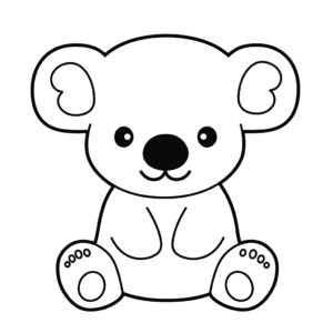 Disegno facile di koala