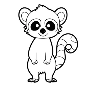 Disegno facile di lemure