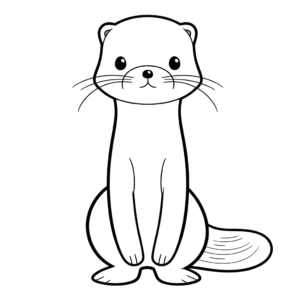 Disegno facile di lontra