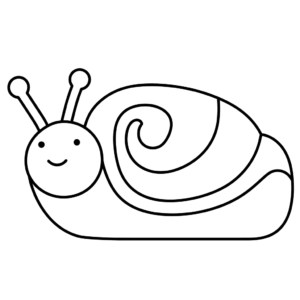 Disegno facile di lumaca