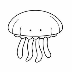Disegno facile di medusa