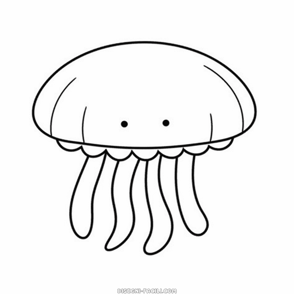 Disegno facile di medusa