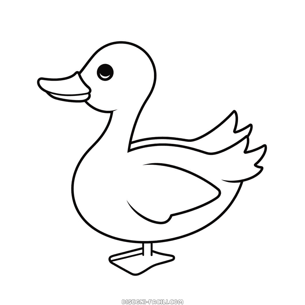 Disegno facile di oca