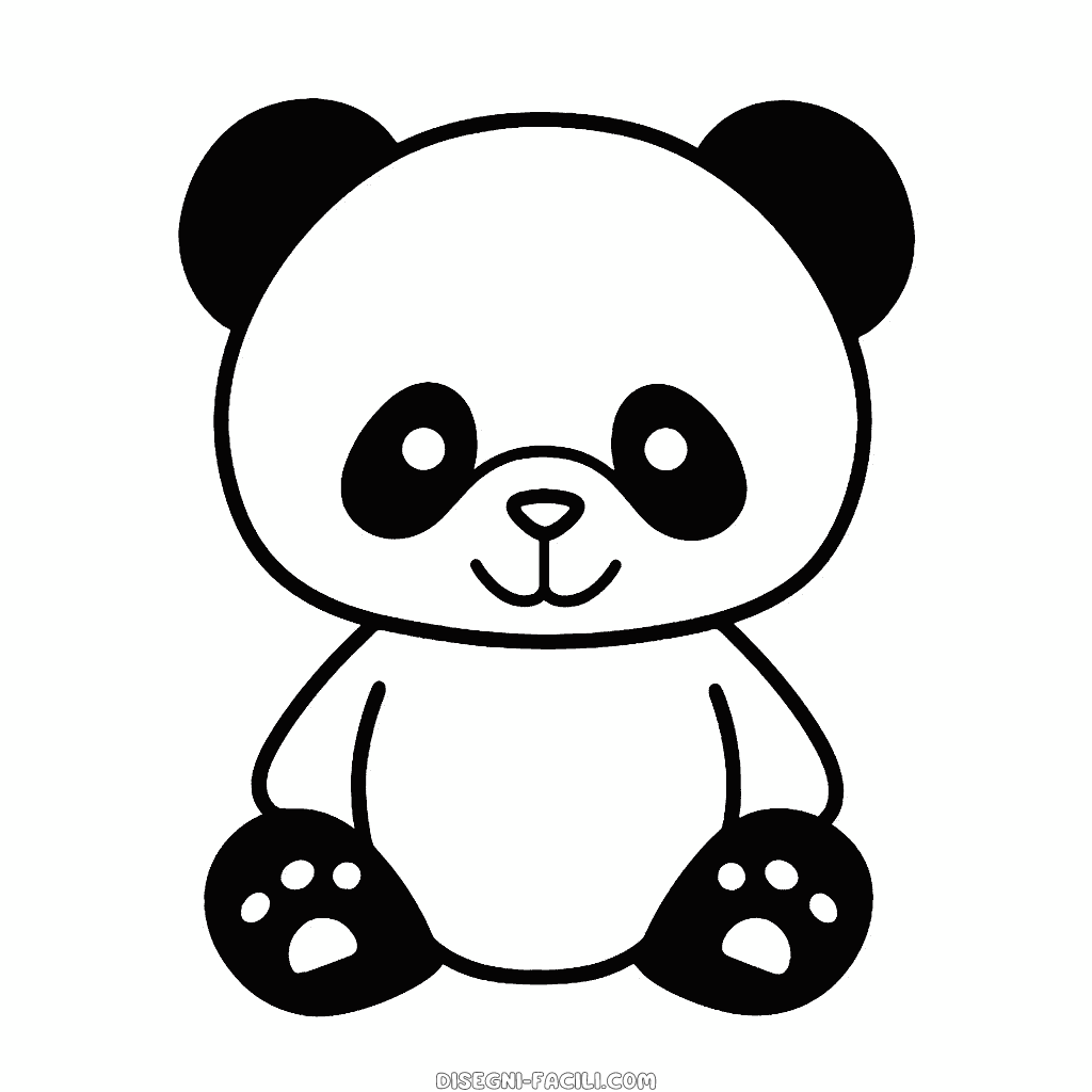 Disegno facile di panda