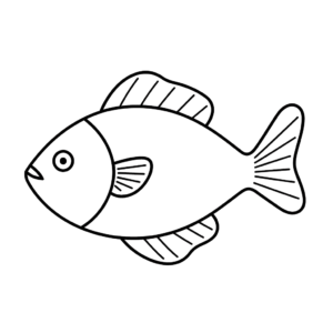 Disegno facile di pescare