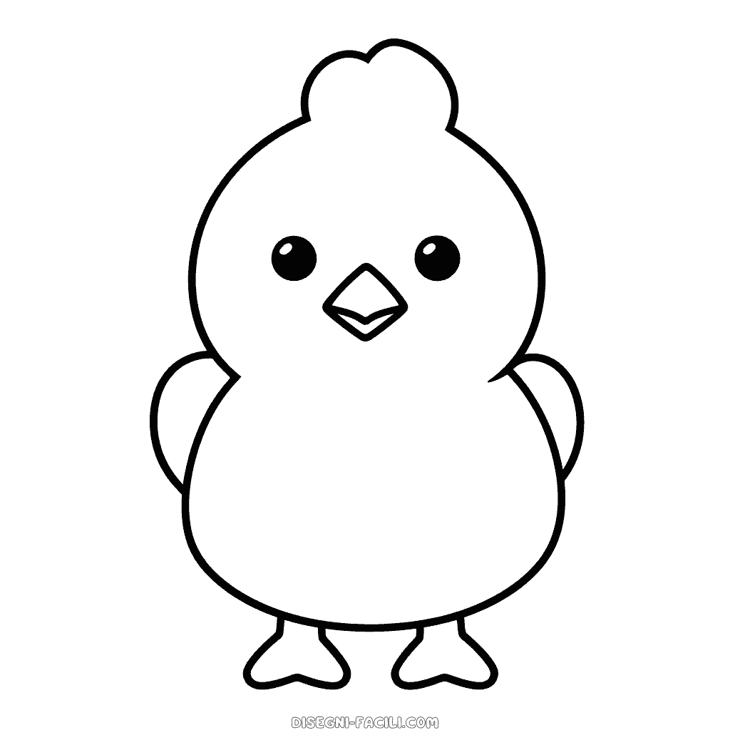 Disegno facile di pollo