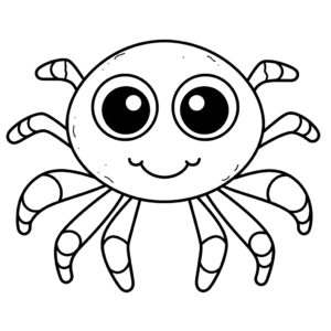 Disegno facile di ragno