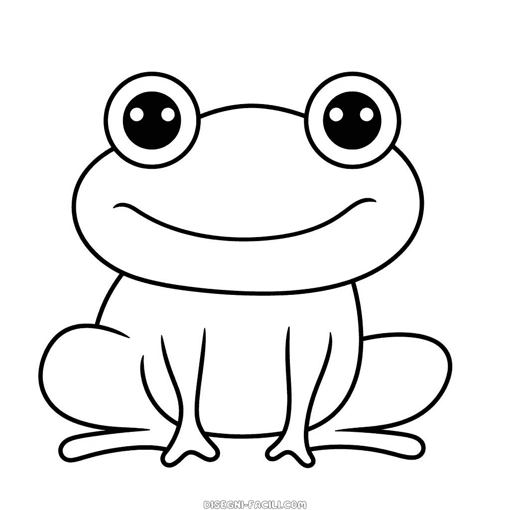 Disegno facile di rana