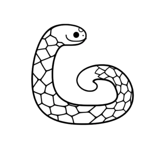 Disegno facile di serpente
