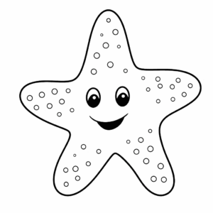 Disegno facile di stella marina
