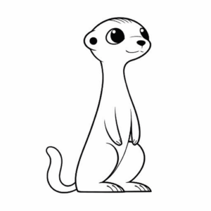 Disegno facile di suricato