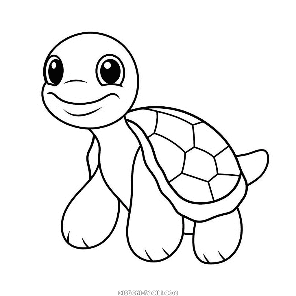 Disegno facile di tartaruga