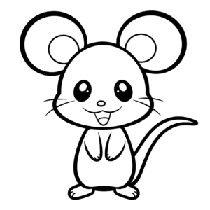 Disegno facile di topo