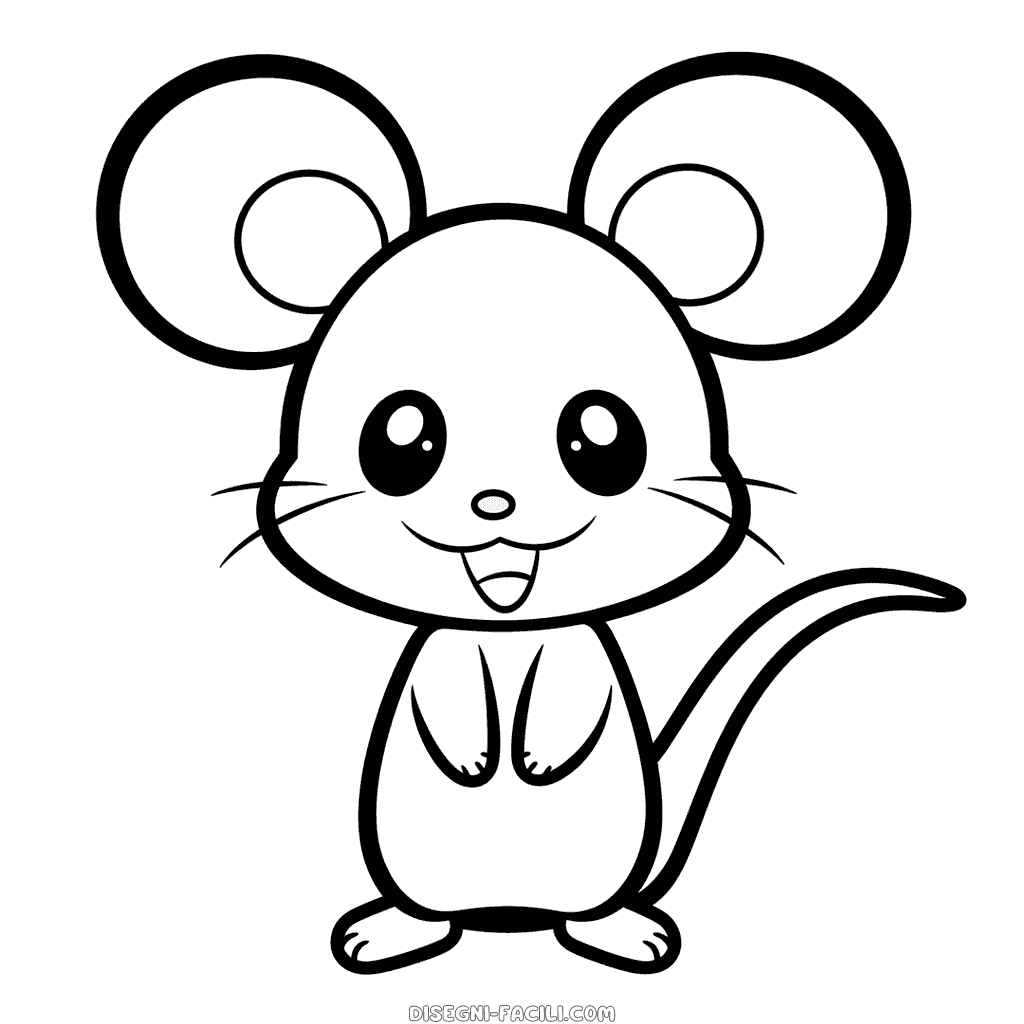 Disegno facile di topo