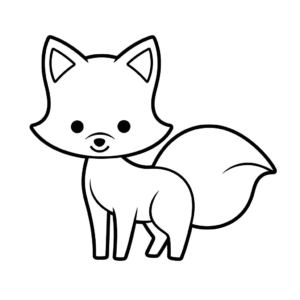 Disegno facile di volpe