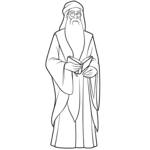 Disegno facile di albus silente