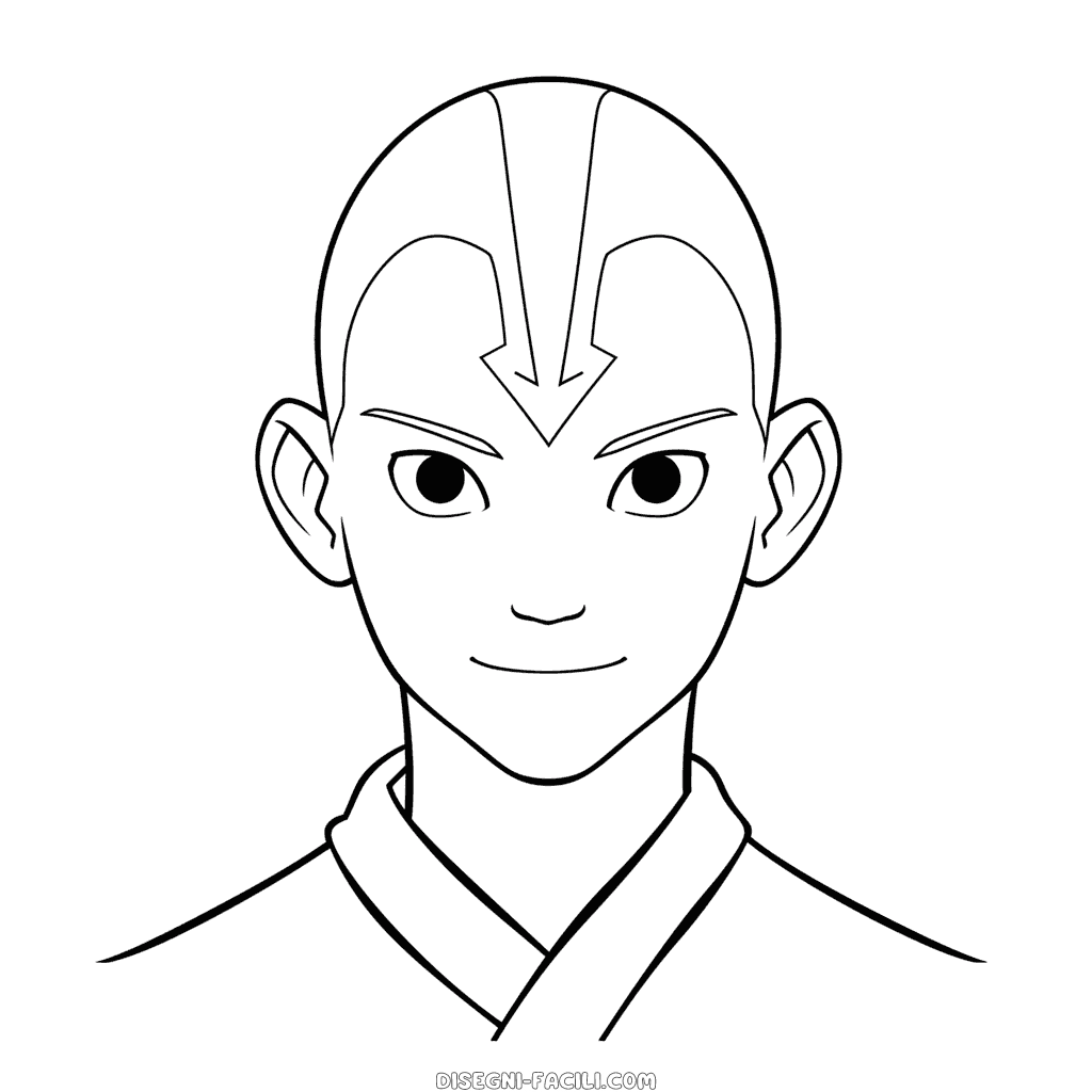 Disegno facile di avatar l'ultimo dominatore dell'aria