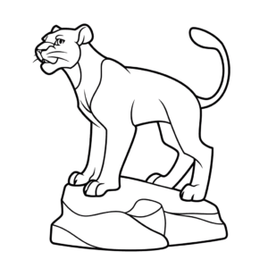 Disegno facile di bagheera il libro della giungla