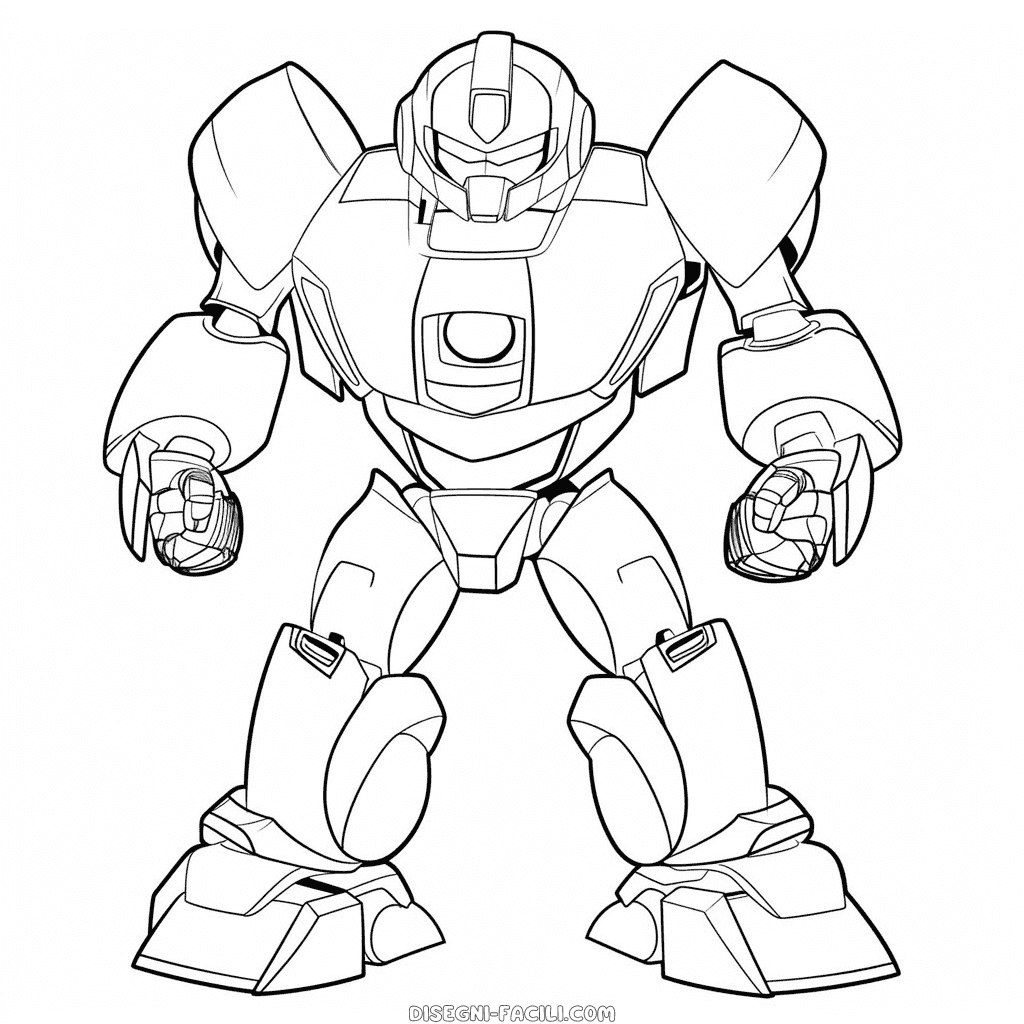 Disegno facile di bumblebee transformers