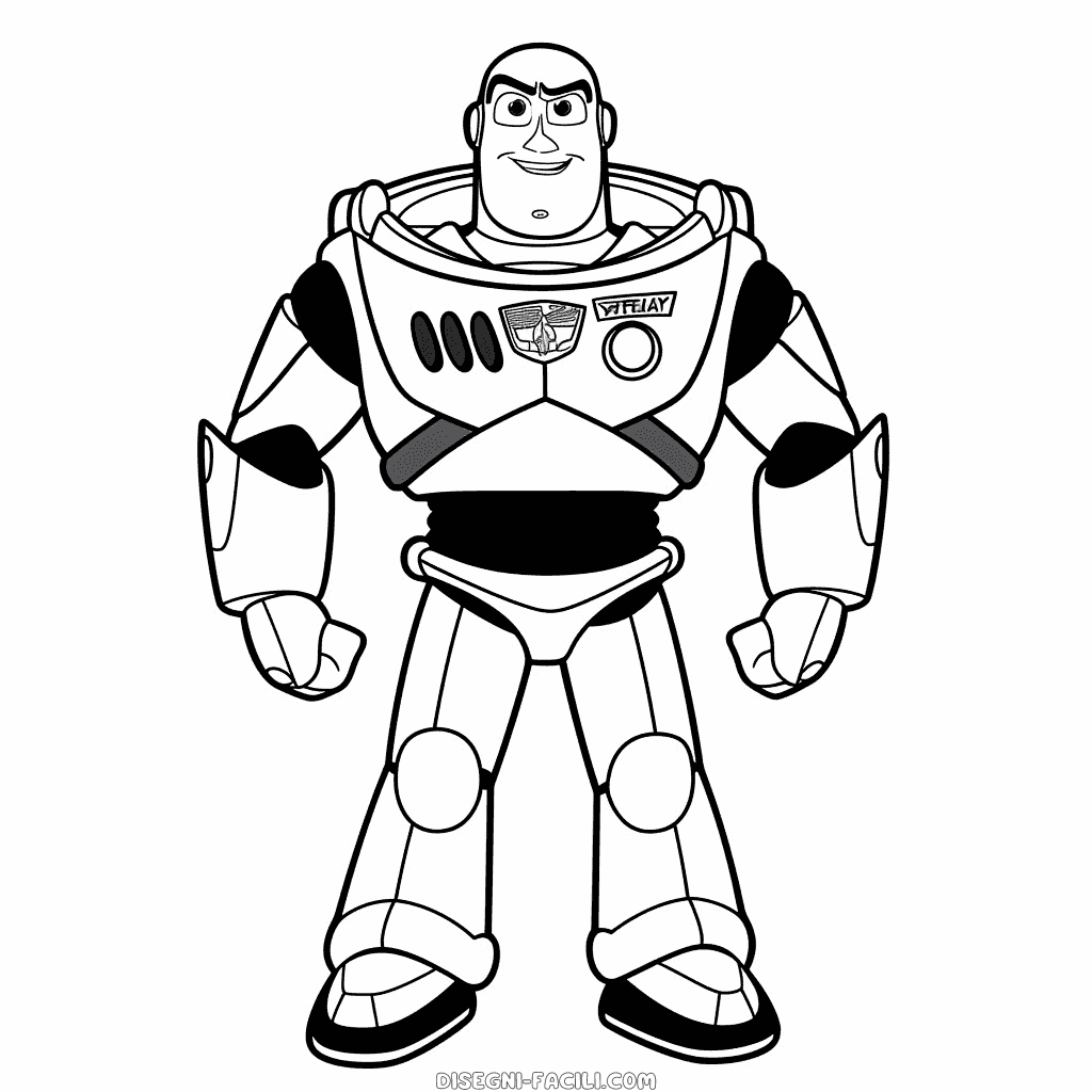 Disegno facile di buzz lightyear toy story