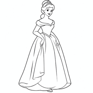 Disegno facile di cenerentola