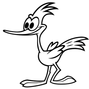 Disegno facile di correcaminos looney tunes