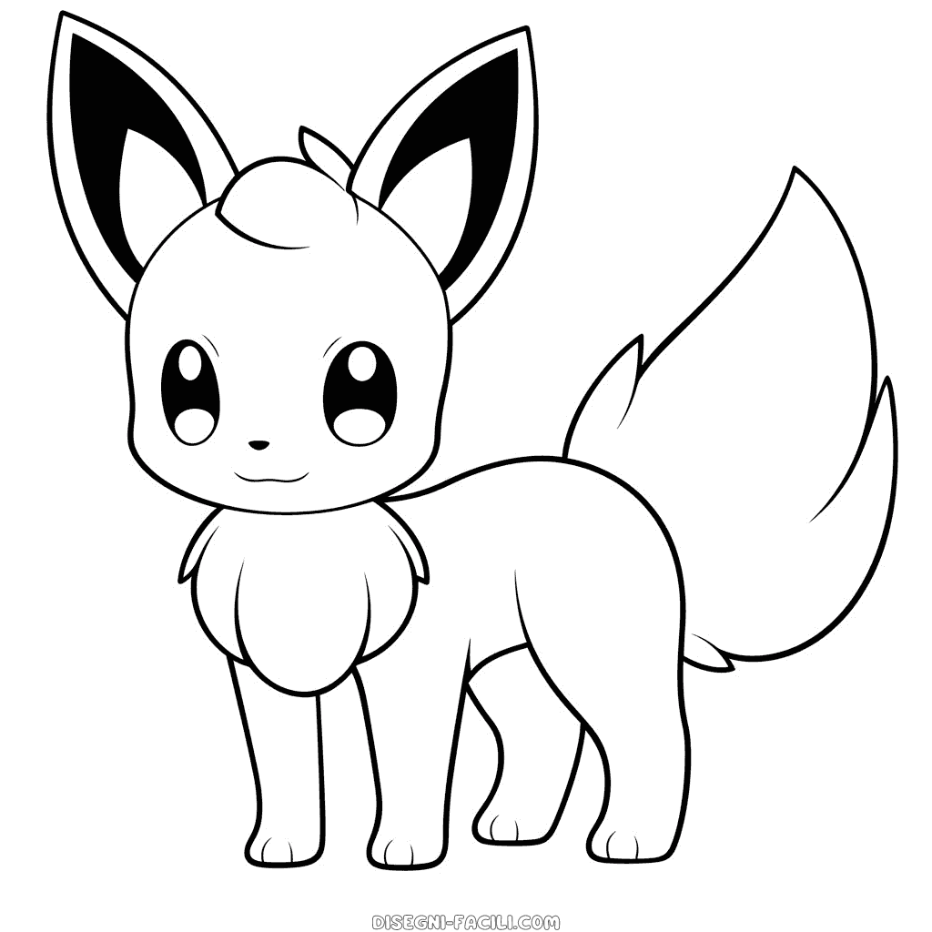 Disegno facile di eevee