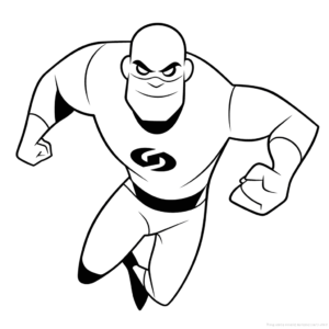 Disegno facile di frozone gli incredibili