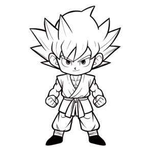 Disegno facile di goku dragon ball