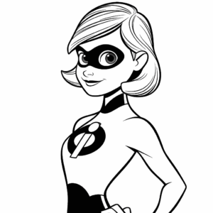 Disegno facile di helen parrelastigirl gli incredibili