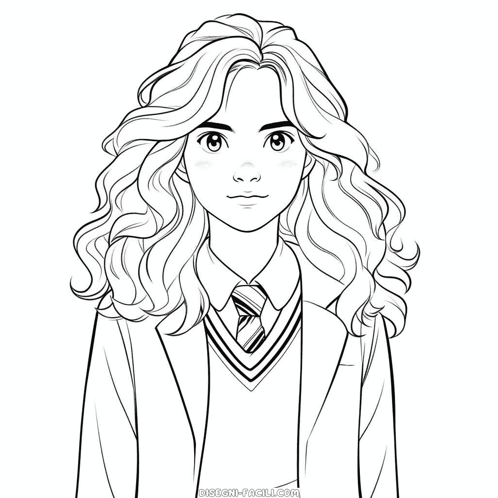 Disegno facile di hermione granger