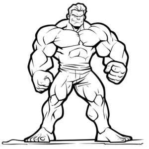 Disegno facile di hulk