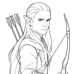 Disegno facile di legolas