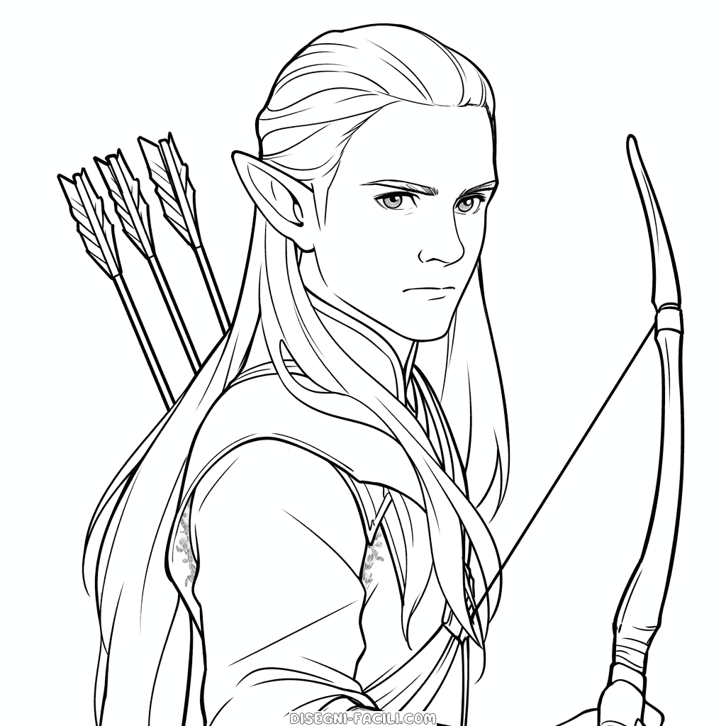 Disegno facile di legolas