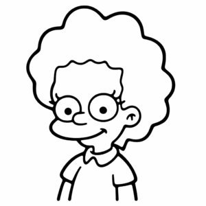 Disegno facile di lisa simpson i simpson