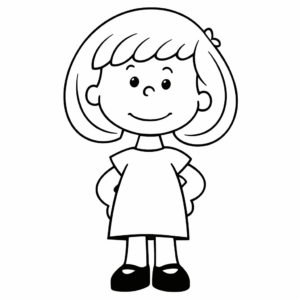 Disegno facile di lucy van pelt peanuts