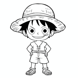Disegno facile di luffy one piece