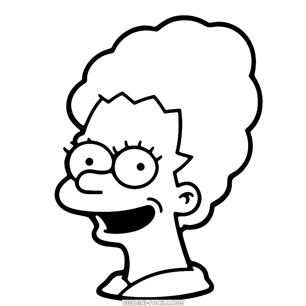 Disegno facile di marge simpson i simpson