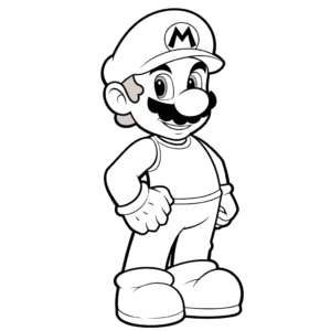 Disegno facile di mario